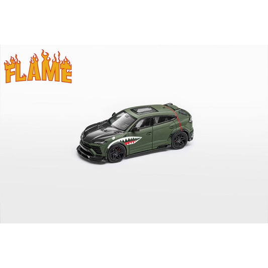 Flame Model - Pre-Order - Urus Liberty Walk - Green Shark - FLM64-URUSLB-GS