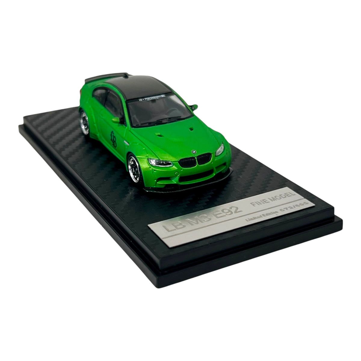 Fine Model - BMW M3 E92 LB Customized, matt green - FM64-LBE92-MGRN
