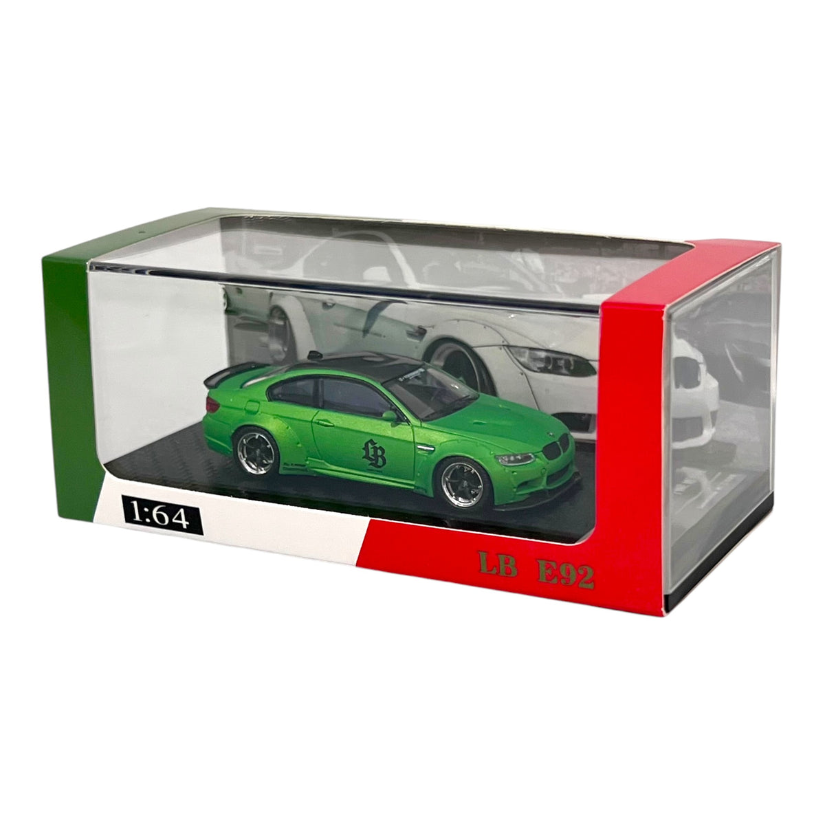 Fine Model - BMW M3 E92 LB Customized, matt green - FM64-LBE92-MGRN