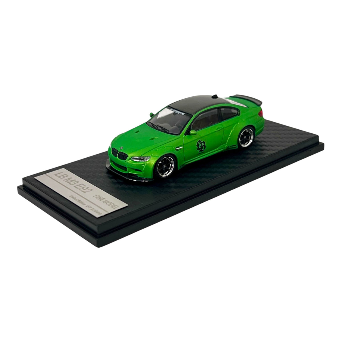 Fine Model - BMW M3 E92 LB Customized, matt green - FM64-LBE92-MGRN