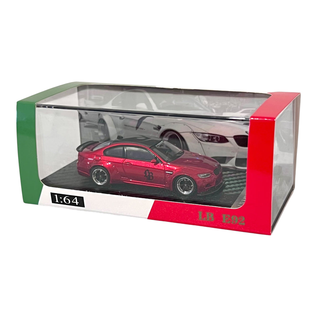 Fine Model - BMW M3 E92 LB Customized, metallic red - FM64-LBE92-MRED