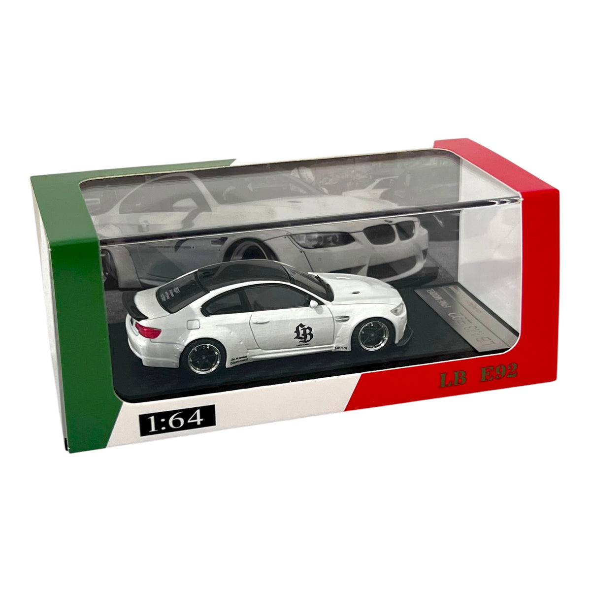 Fine Model - BMW M3 E92 LB Customized, pearl white - FM64-LBE92-PWHI
