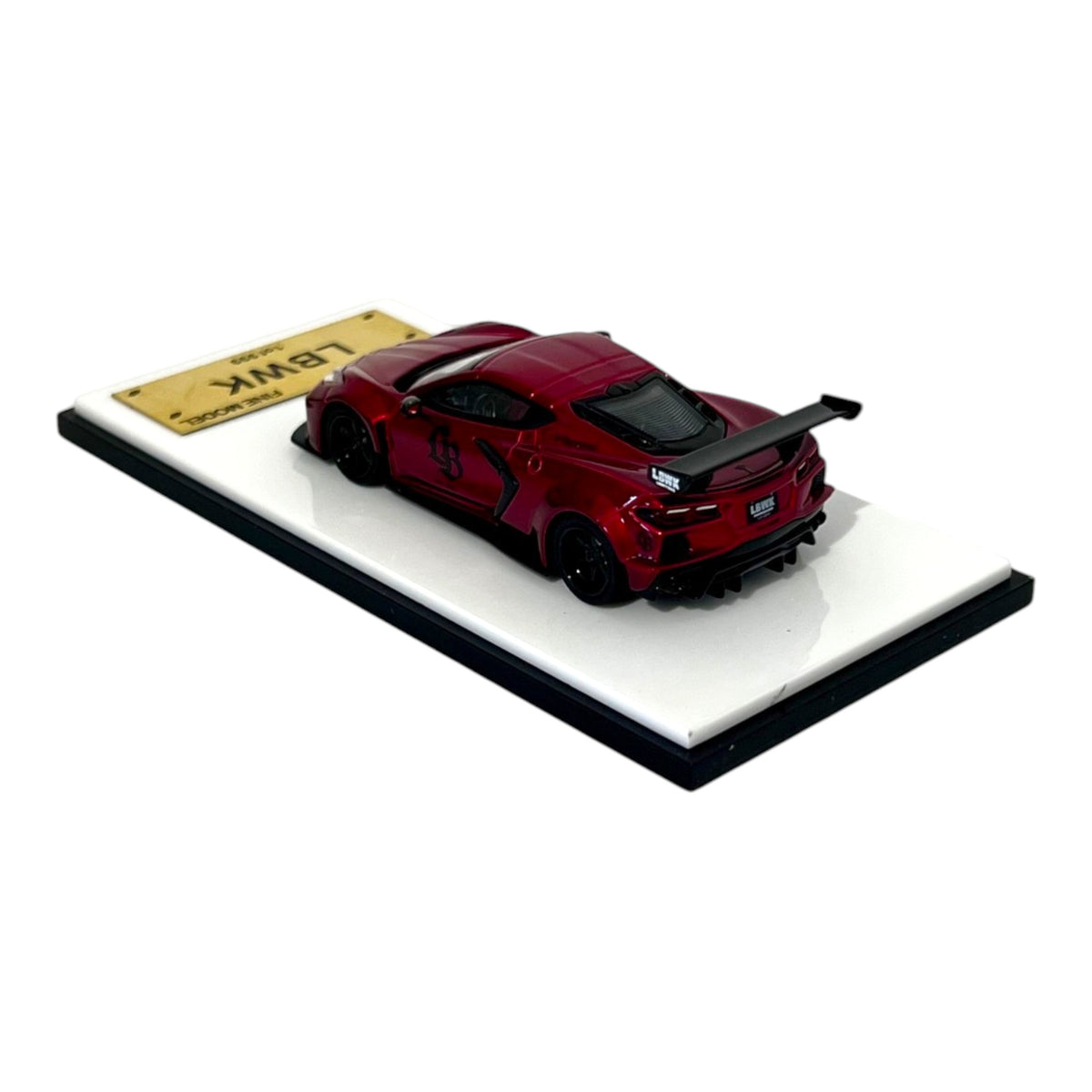 Fine Model - Corvette C8 Liberty Walk Wide Body, Metallic red - FN64-C8-RED