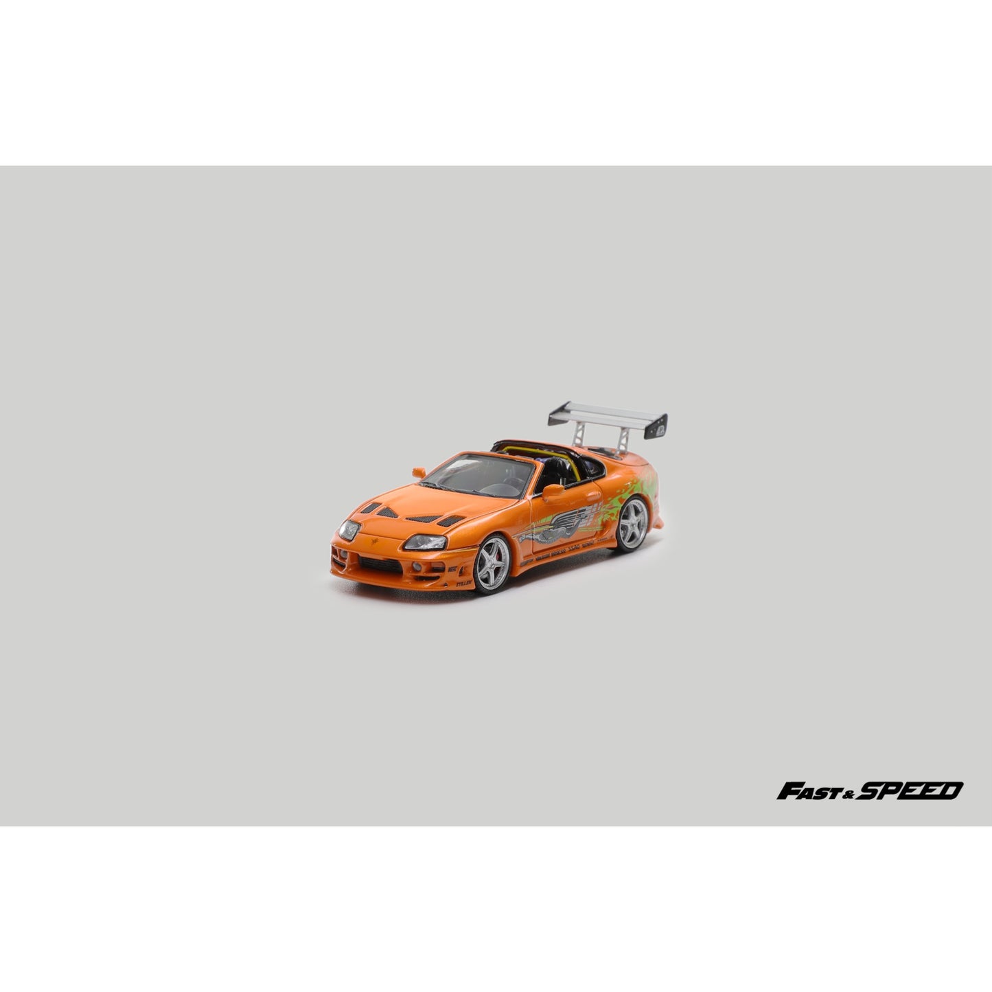 FastSpeed Model - Pre-Order - Supra A80 F&F, Orange mit Figur - FS64-A80-FNF-F