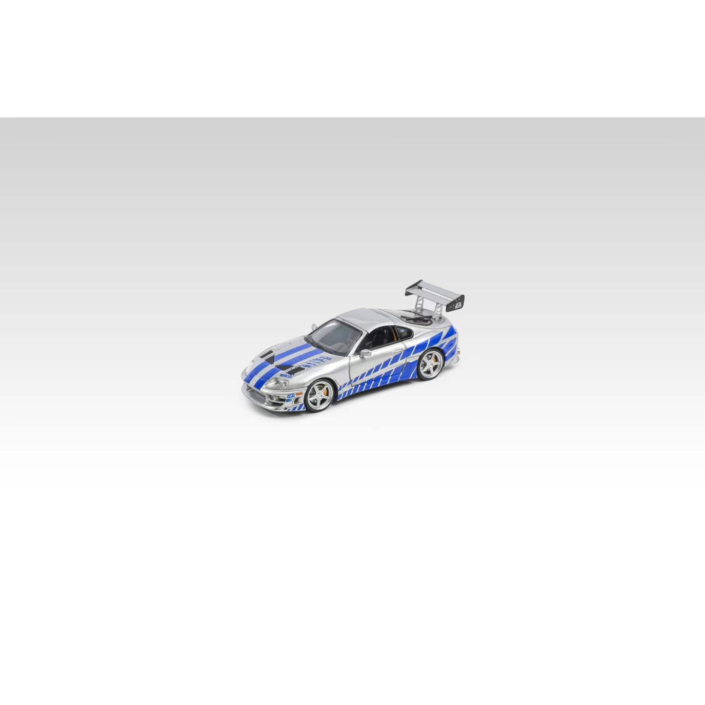 Fast & Speed - Pre-Order - Supra Targa A80 Bomex, Silver/Blue - FS64-A80-SIL
