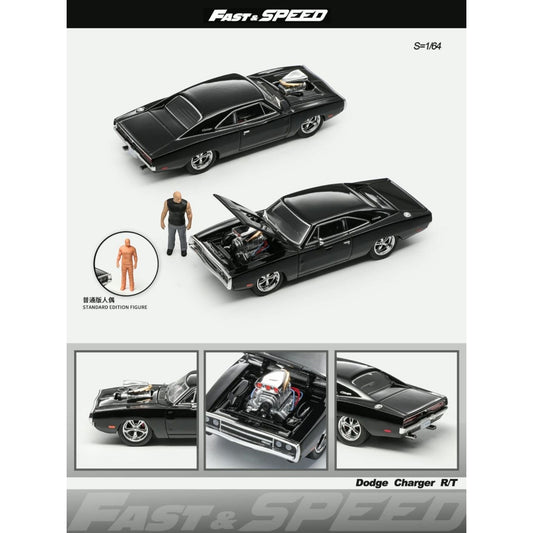 FastSpeed Model - Pre-Order -Dodge Charger R/T mit Figur F&F - FS64-CRT-D