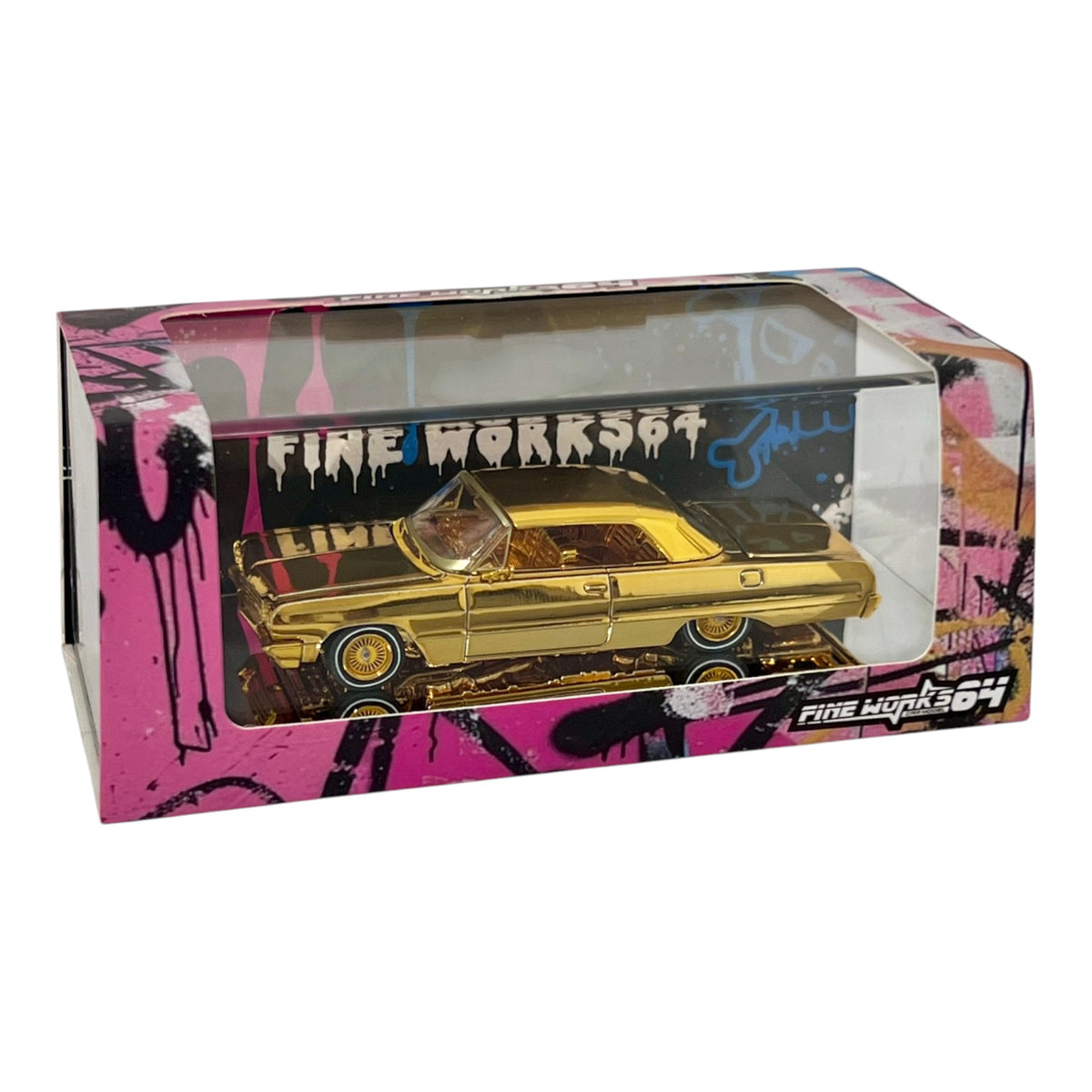 FineWorks - Chevy Impala Lowrider, chrome-gold - normal version - FW64-IMPALA-CGN