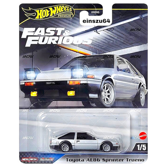 Hot Wheels 2024 - Fast & Furious- Toyota AE86 Sprinter Trueno - HVR61 - 1:64