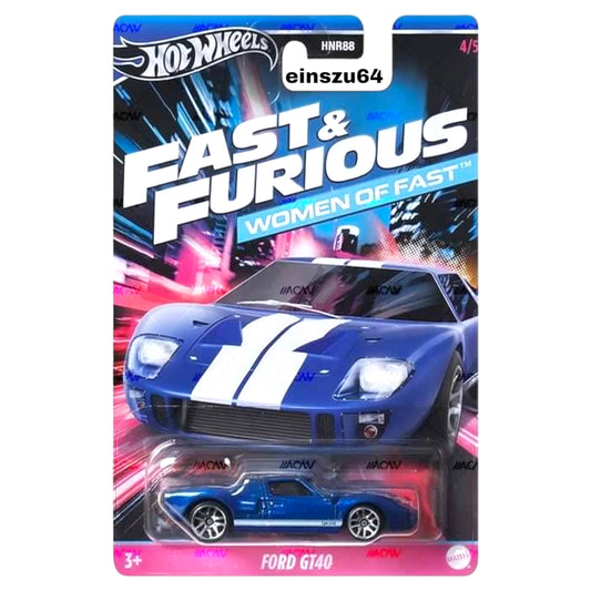 Hot Wheels 2024 - Fast & Furious - Ford GT40 - HRW39  - 1:64