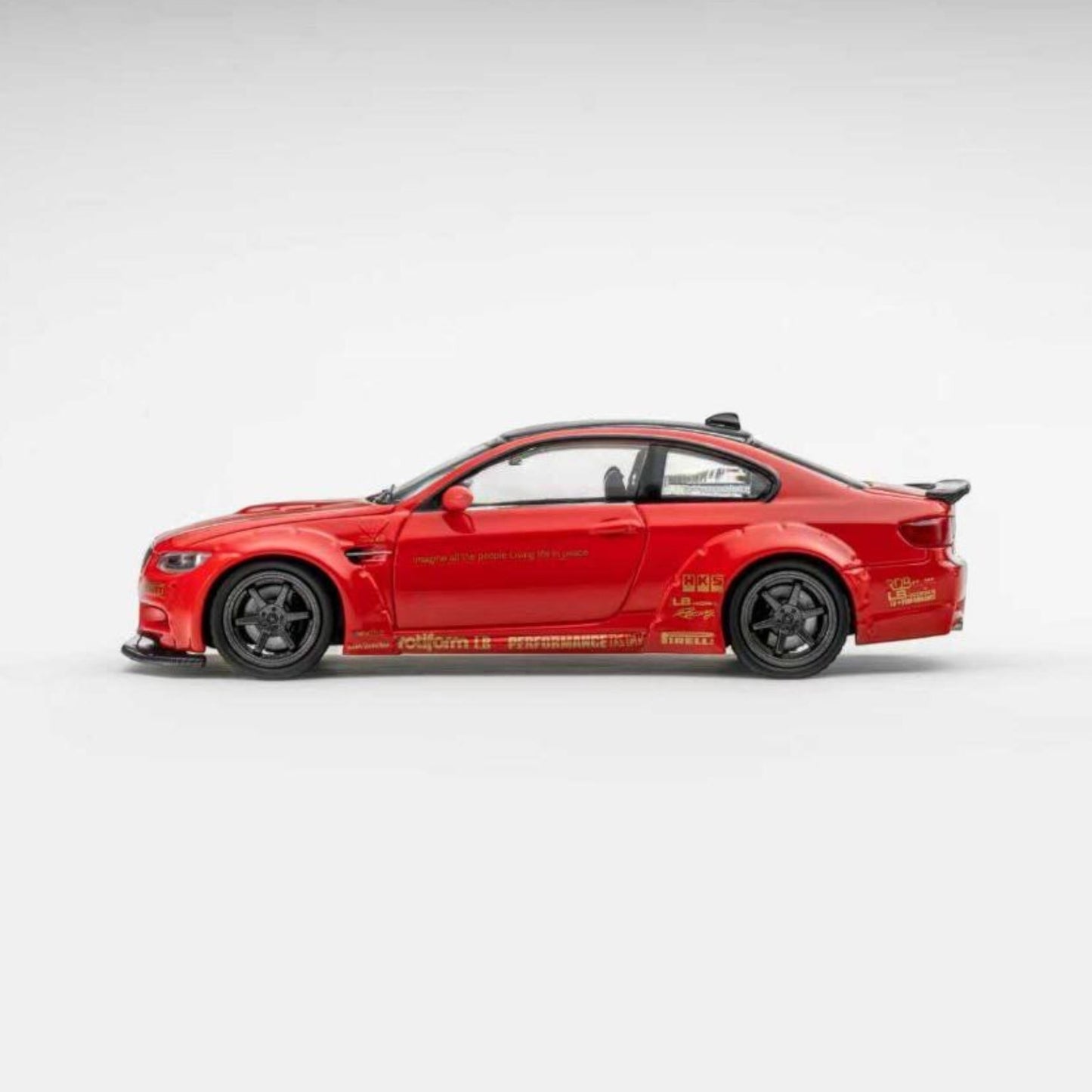 Fine Model - Pre-Order - BMW M3 E92 LB Customized, metallic red - FM64-LBE92-MRED