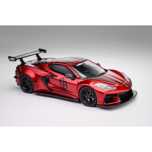 Fine Model - Corvette C8 Liberty Walk Wide Body, Metallic red - FN64-C8-RED