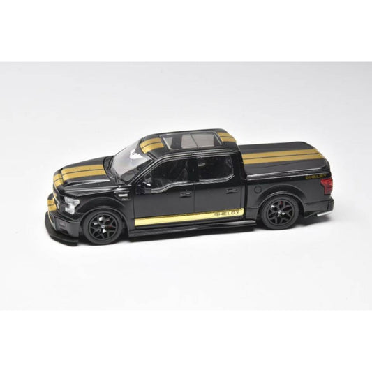 FunnyModel - Pre-Order - Shelby F150 Supersnake - Matte Black with Gold Livery - FUN64-F150-MBLK