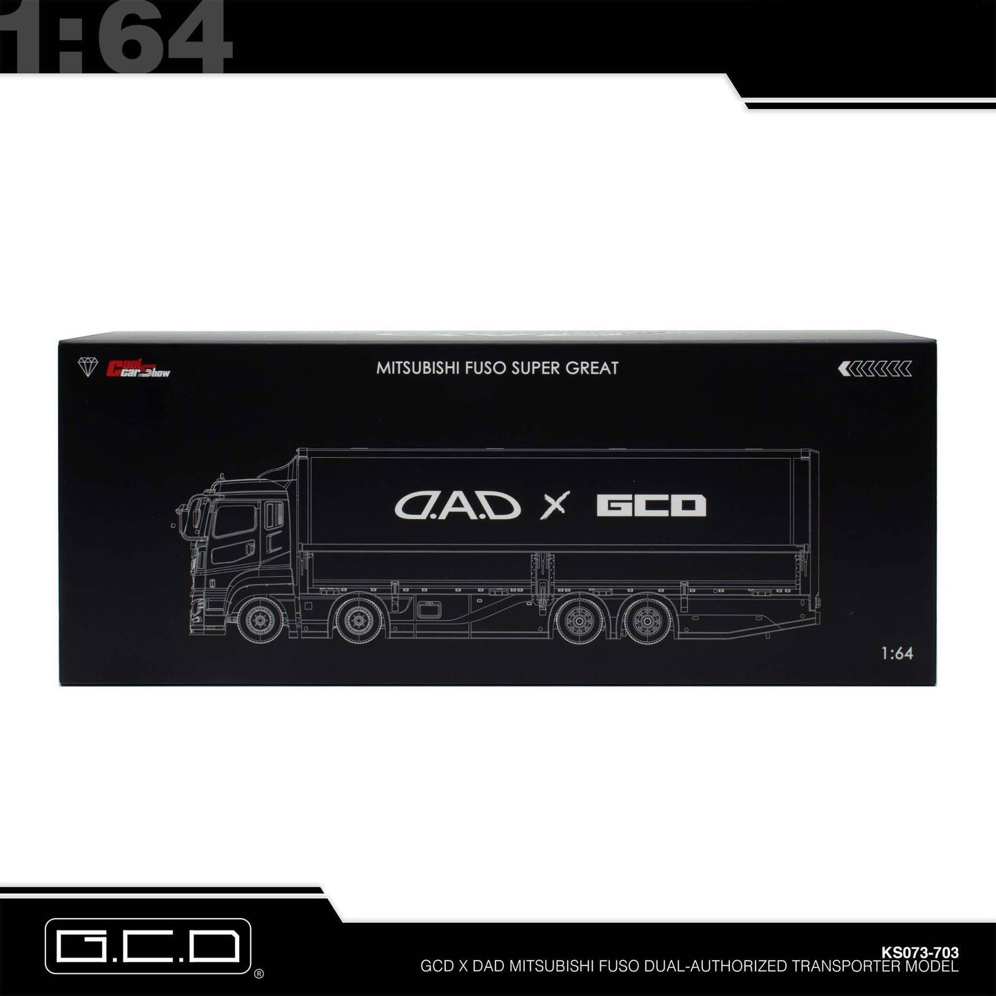 GCD x DAD - Mitsubishi Fuso Dual-Authorized Transporter Model - Cool Car Show 2026 - KS073-703