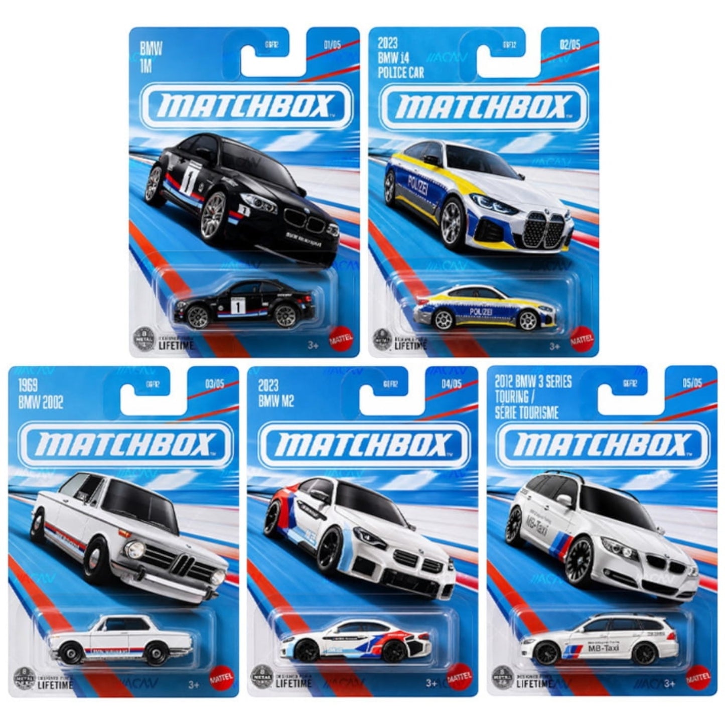 Matchbox 2026 - Pre-Order - BMW Series Set - GGF12-969R