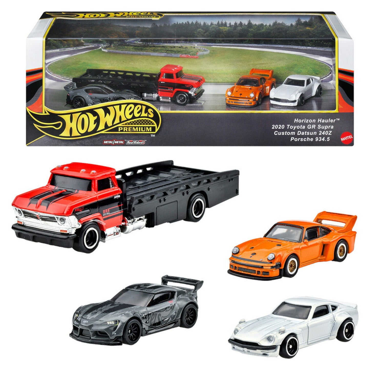 Hot Wheels 2024 - Diorama - Porsche 934.5 / Datsun 240Z / Toyota Supra - JBM05