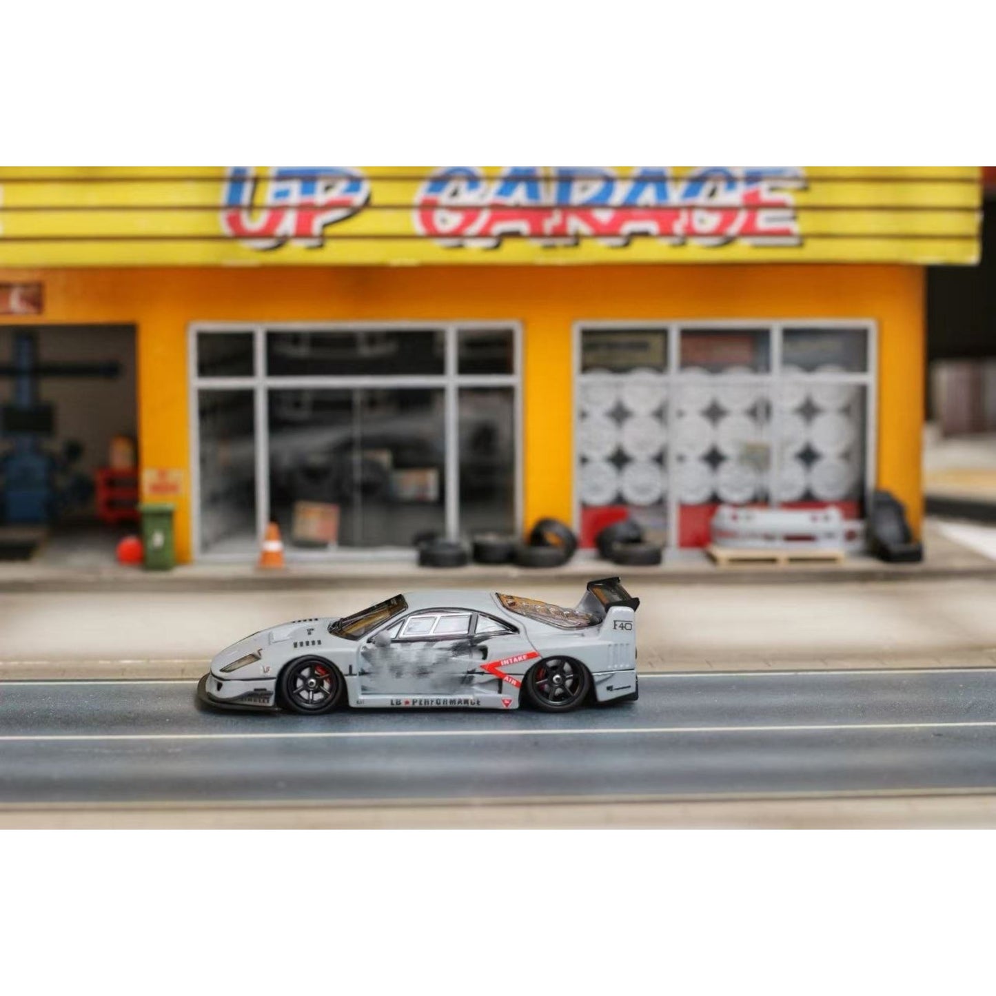 Ghostplayer - Pre-Order - Liberty Walk F40, Cement Grey - GP64-F40-CG