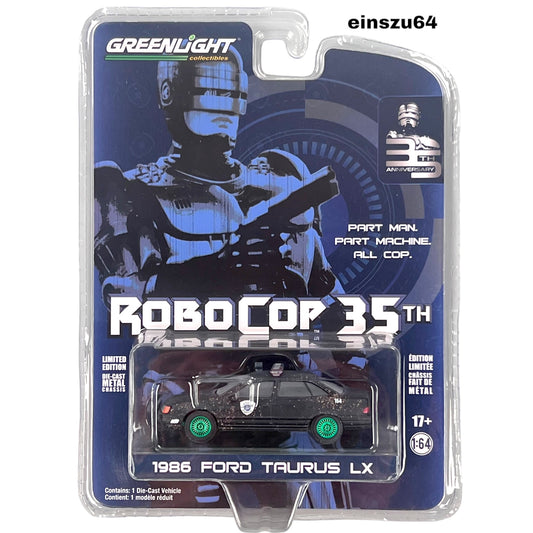 Greenlight - 1986 Ford Taurus LX Police - Robocop 35th - 28120-D - Green-Machine