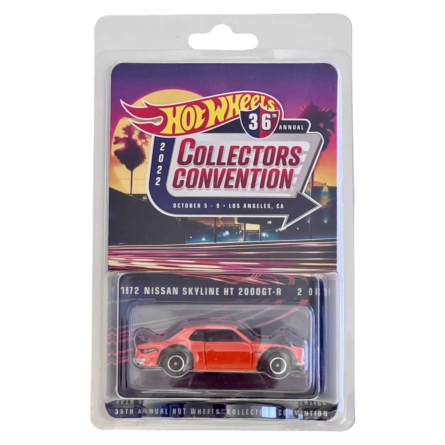 Hot Wheels 2022 - 36th Annual Collectors Convention Los Angeles 1972 Nissan Skyline HT 2000 GT-R - HGK68