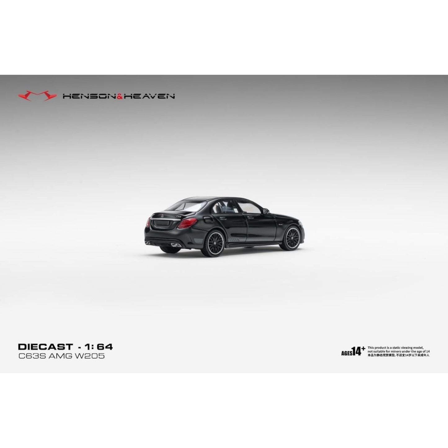 Henson & Heaven - Pre-Order - AMG C63 W205, Gloss Black - HH64-C63-W205-BLK