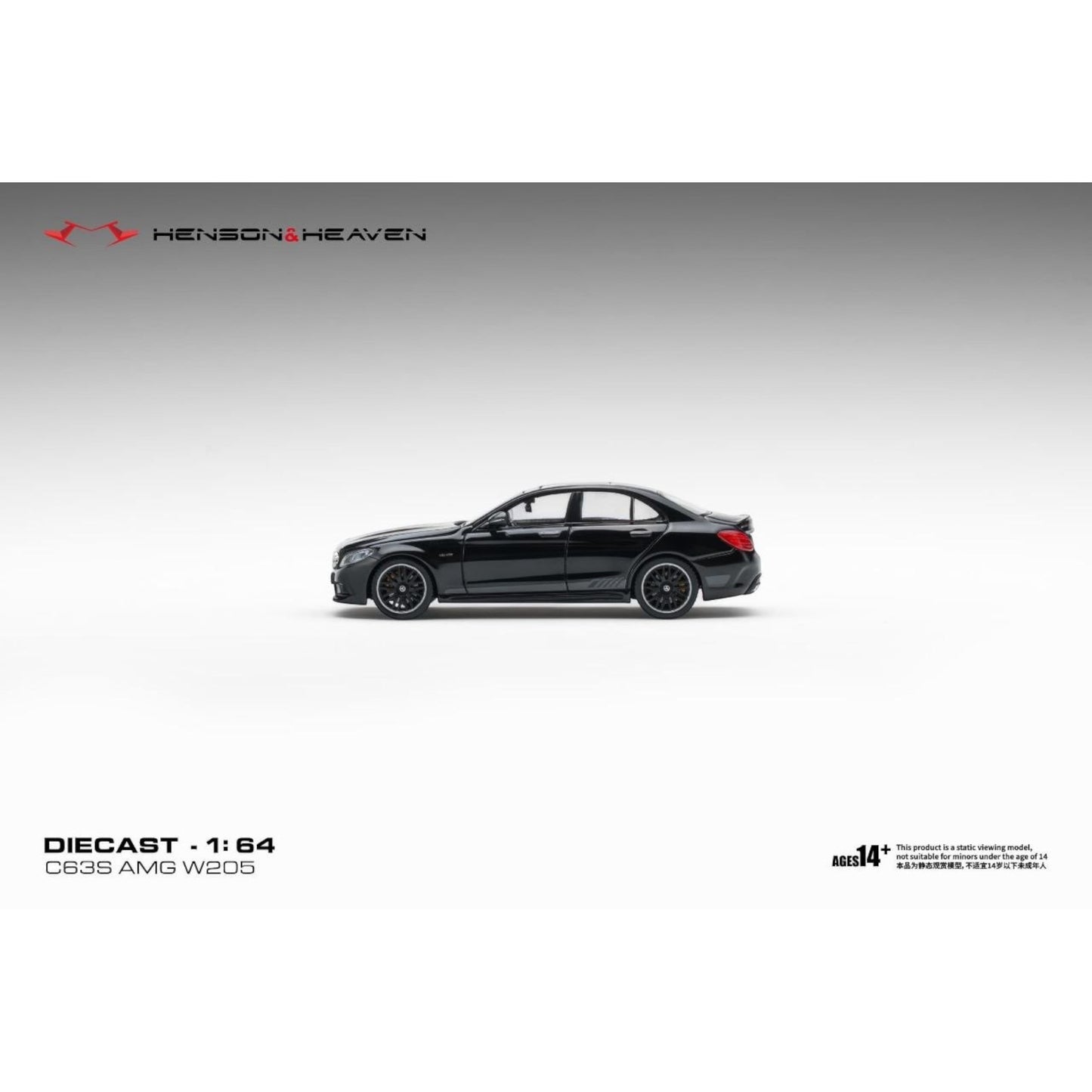 Henson & Heaven - Pre-Order - AMG C63 W205, Gloss Black - HH64-C63-W205-BLK