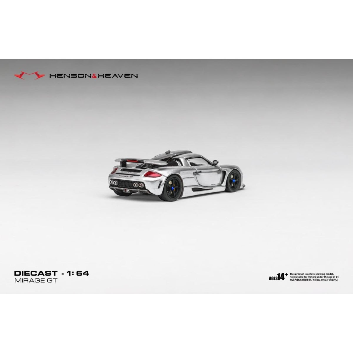 Henson & Heaven - Pre-Order - Gemballa Mistrale Mirage GT, Tungsun Silver - HH64-GMM-SIL