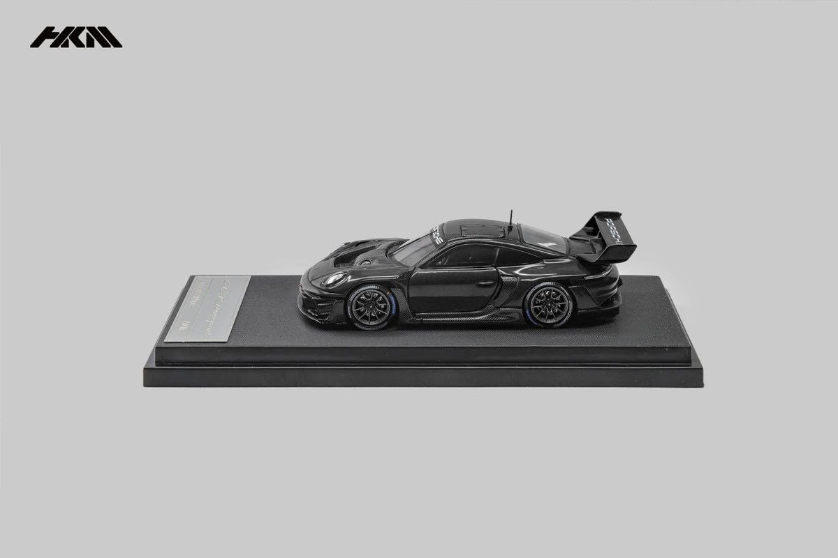 HKM Model - Pre-Order - Porsche 911 (992) GT3 Rennsport, Brumos Wing, gloss black - HKM64-992-BLK