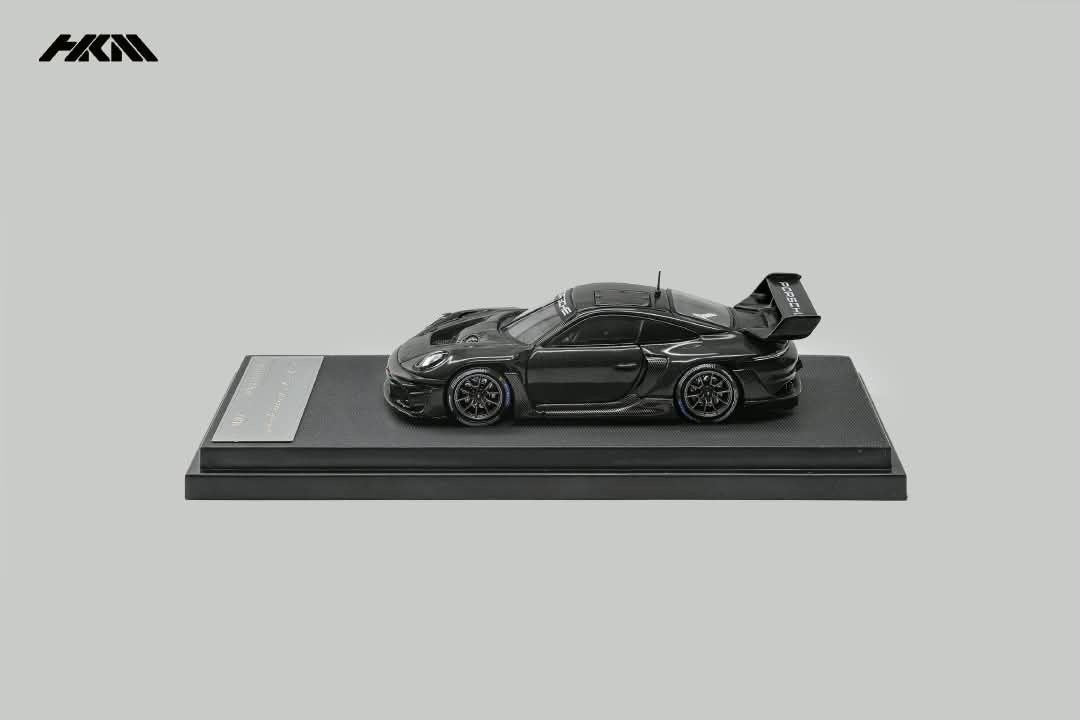 HKM Model - Pre-Order - Porsche 911 (992) GT3 Rennsport, Brumos Wing, gloss black - HKM64-992-BLK