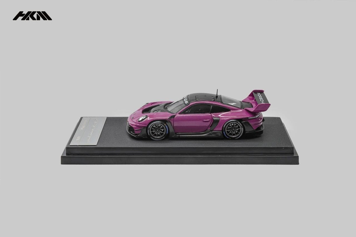 HKM Model - Pre-Order - Porsche 911 (992) GT3 Rennsport, Brumos Wing, Ruby star - HKM64-992-RST