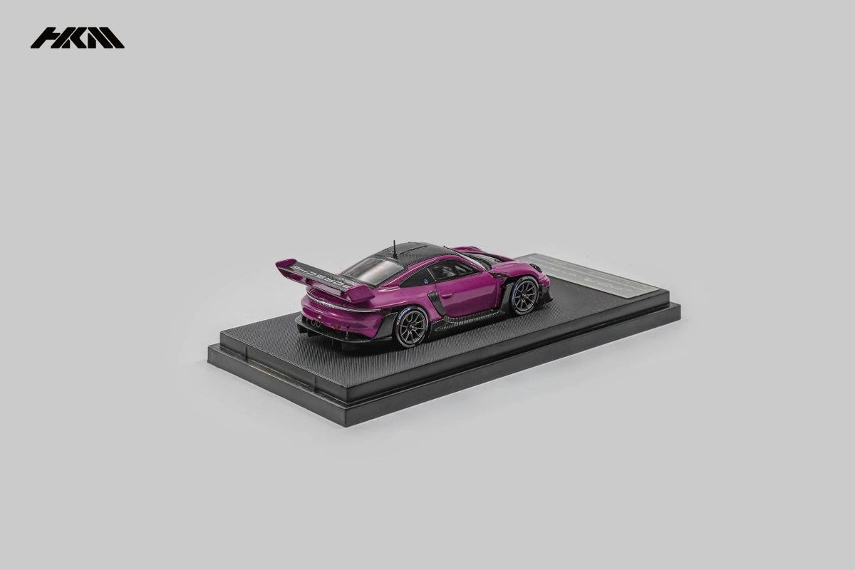 HKM Model - Pre-Order - Porsche 911 (992) GT3 Rennsport, Brumos Wing, Ruby star - HKM64-992-RST