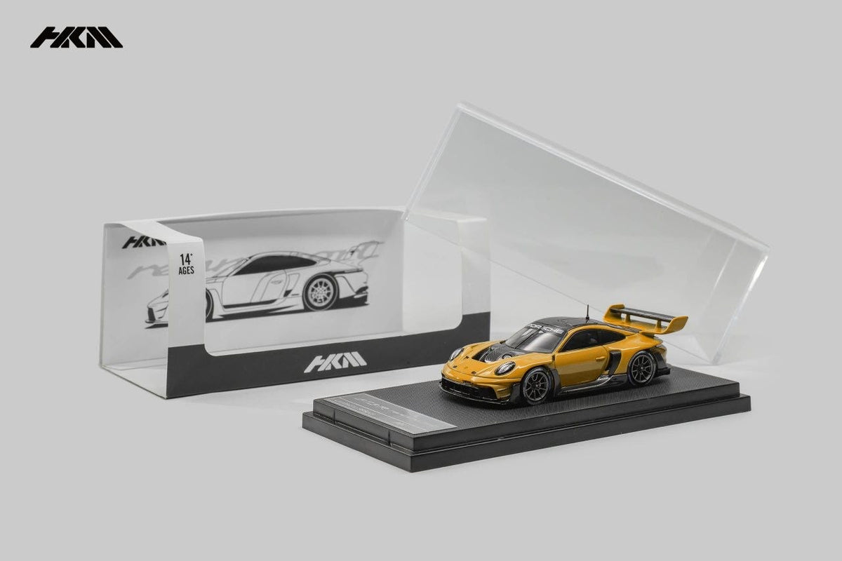 HKM Model - Pre-Order - Porsche 911 (992) GT3 Rennsport, Brumos Wing, signal orange - HKM64-992-SOR