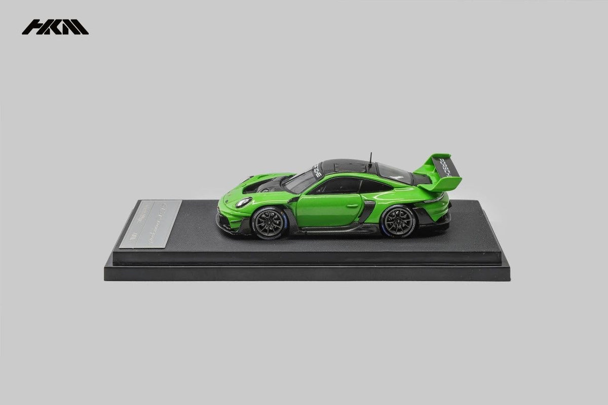 HKM Model - Pre-Order - Porsche 911 (992) GT3 Rennsport, Brumos Wing, Viper green - HKM64-992-VGR