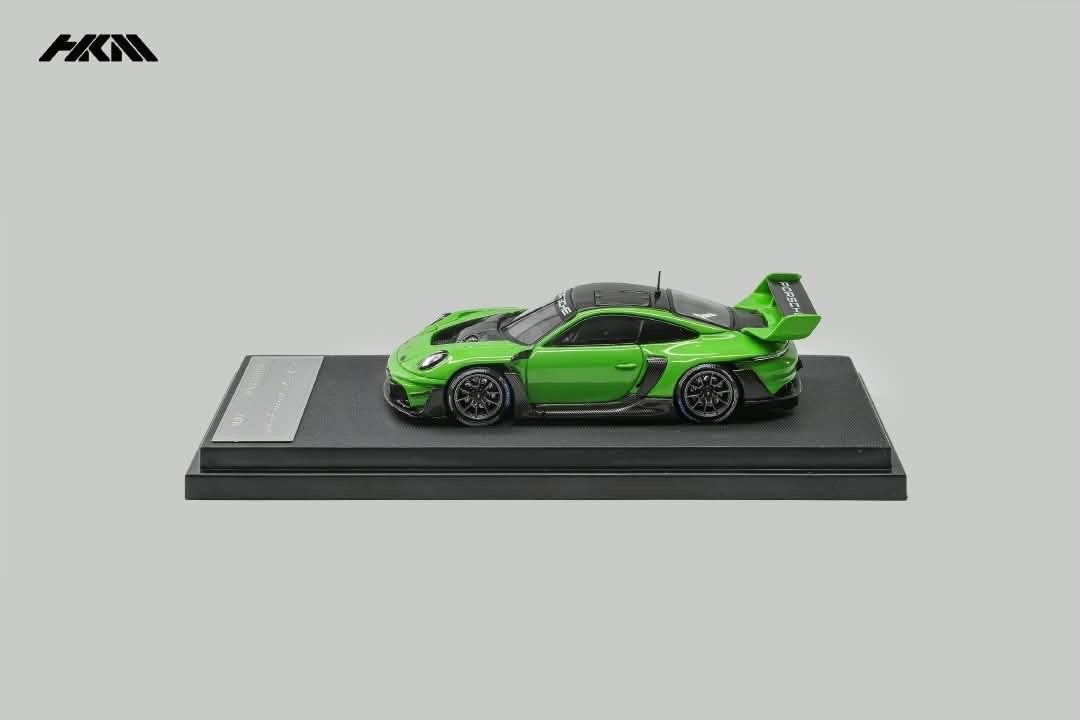 HKM Model - Pre-Order - Porsche 911 (992) GT3 Rennsport, Brumos Wing, Viper green - HKM64-992-VGR