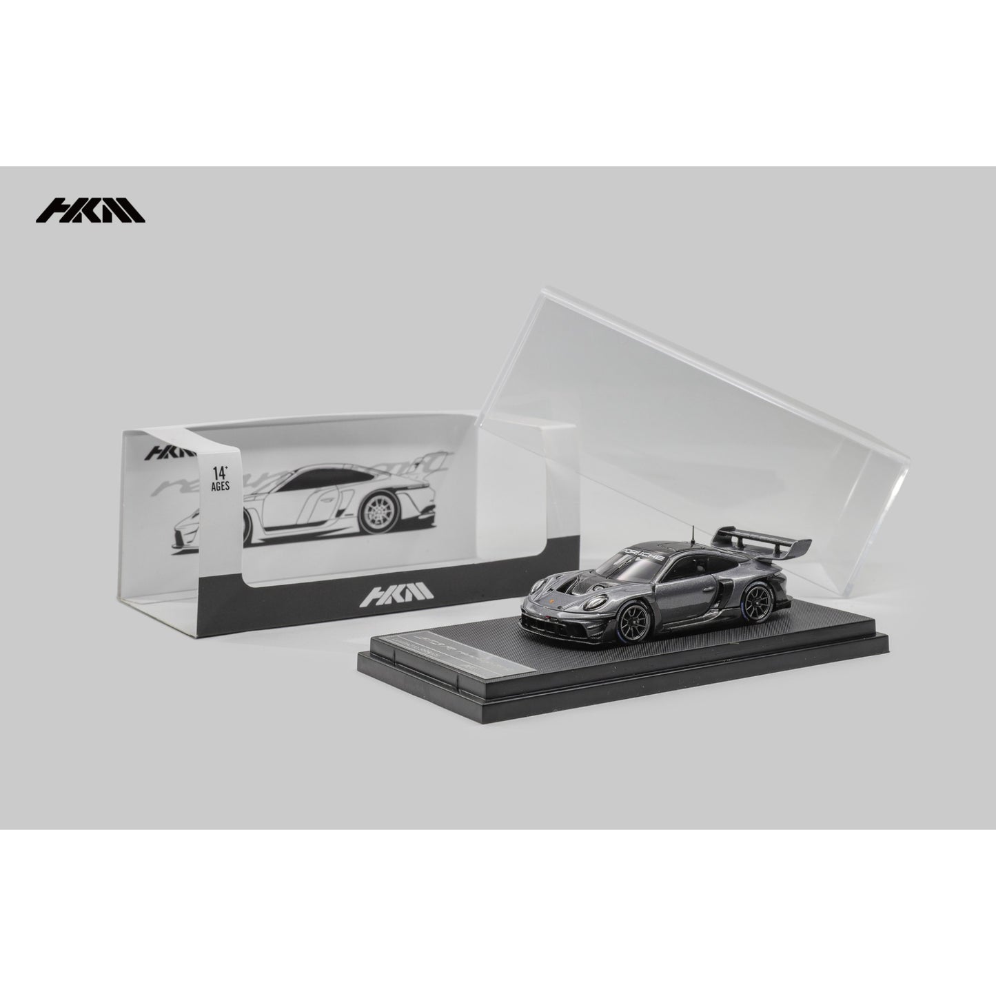 HKM Model - Pre-Order - Porsche 911 (992) GT3 R grey - HKM64-992GT3R-GRY