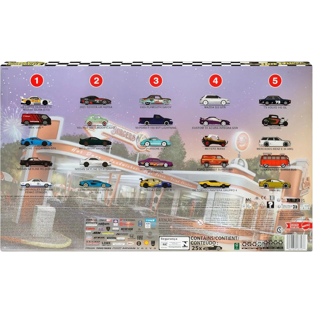 Hot Wheels 2024 - Boulevard SET - alle 25 Modelle - HRW96-LA10