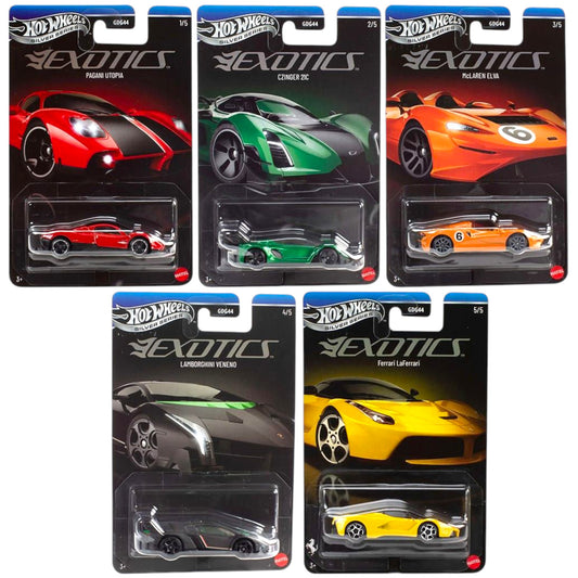 Hot Wheels 2026 - Pre-Order - Exotics Set -  Silver Series - GDG44-977U