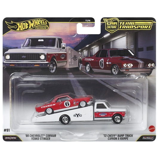 Hot Wheels 2026 - Pre-Order - Team Transport - ´66 Chevrolet Corvair Yenko Stinger + Ramp Truck - #91