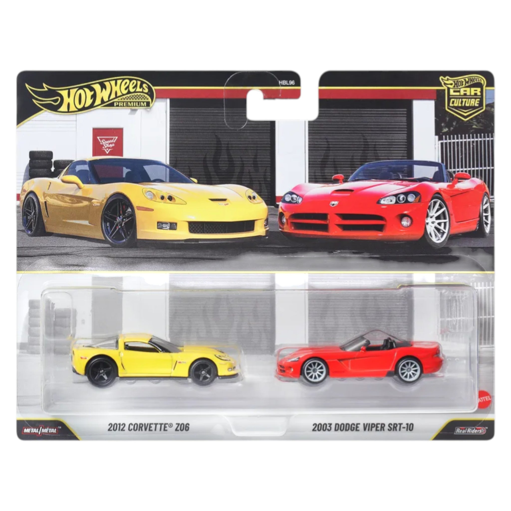 Hot Wheels 2026 - Pre-Order - 2-Pack - 2003 Dodge Viper SRT-10 + 2012 Corvette Z06 - JHW54