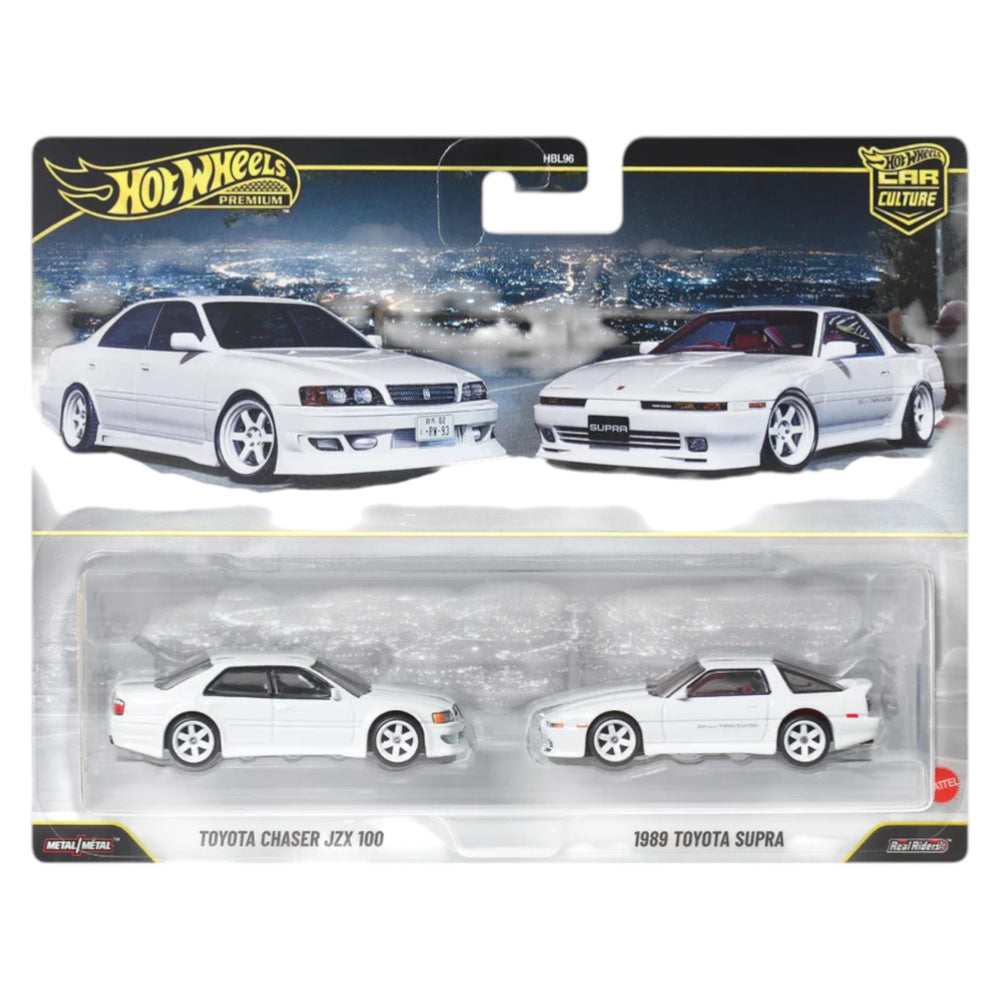 Hot Wheels 2026 - Pre-Order - 2-Pack - Toyota Chaser JZX100 + 1989 Toyota Supra - JHW57