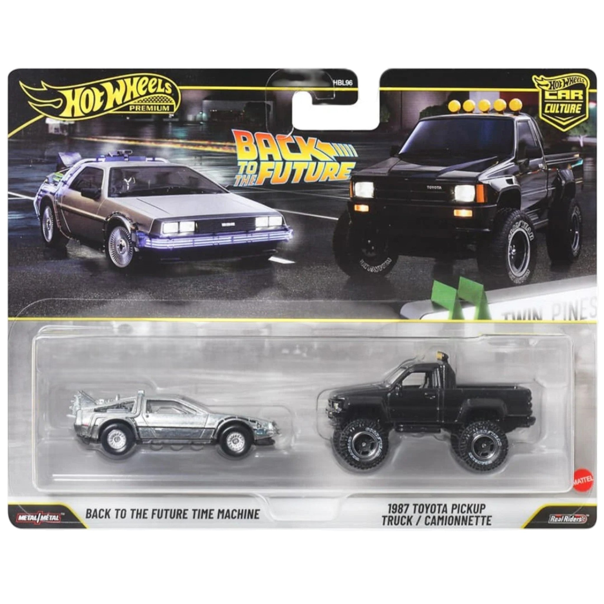 Hot Wheels 2026 - Pre-Order - 2-Pack - Back to the Future Time Machine - Toyota Pickup Truck -