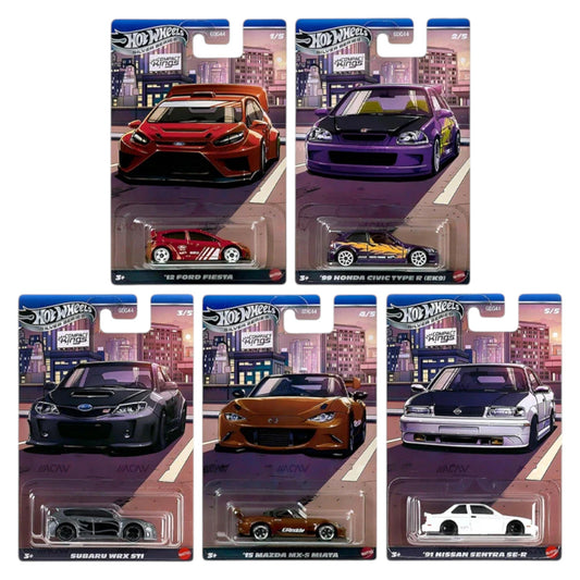 Hot Wheels 2026 - Pre-Order - Compact Kings Set - JKX58 - JKX60 - Silver Series