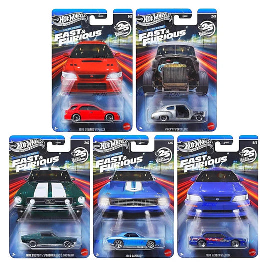 Hot Wheels 2026 - Pre-Order - Fast & Furious Dream LineUp - 25th Anniversary - Set