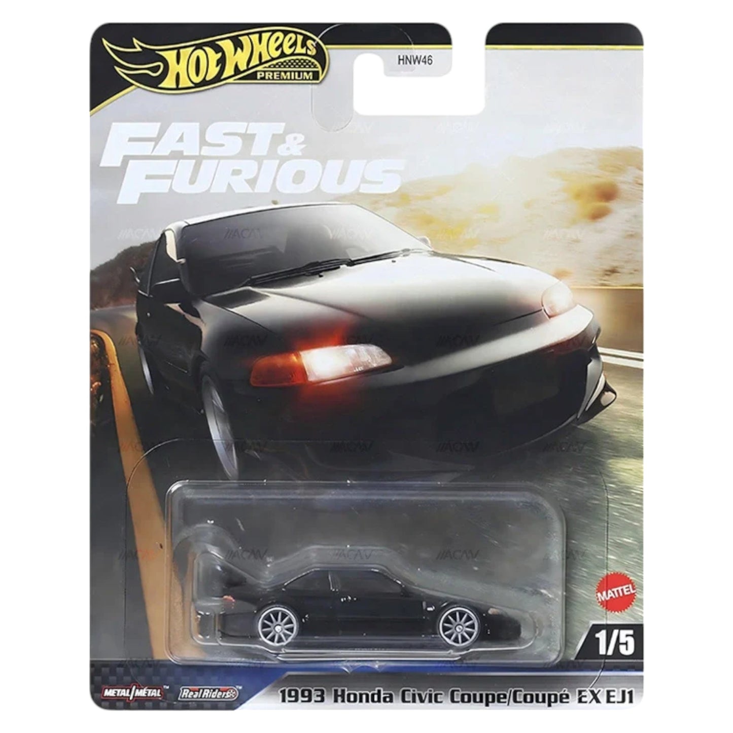 Hot Wheels 2025 - Fast & Furious - Pre-Order - 1993 Honda Civic Coupe (EX EJ1) - JBL90