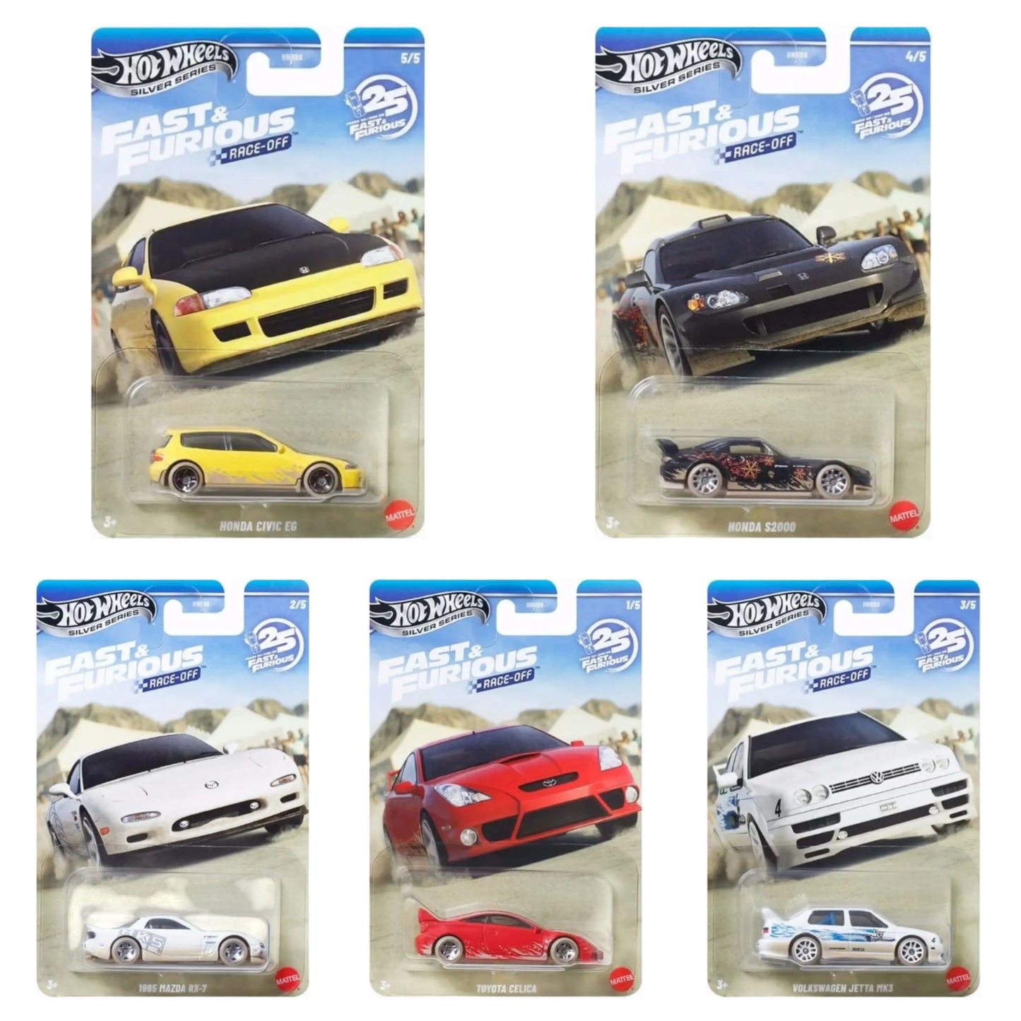 Hot Wheels 2026 - Pre-Order - Fast & Furious Race Off - 25th Anniversary - Set