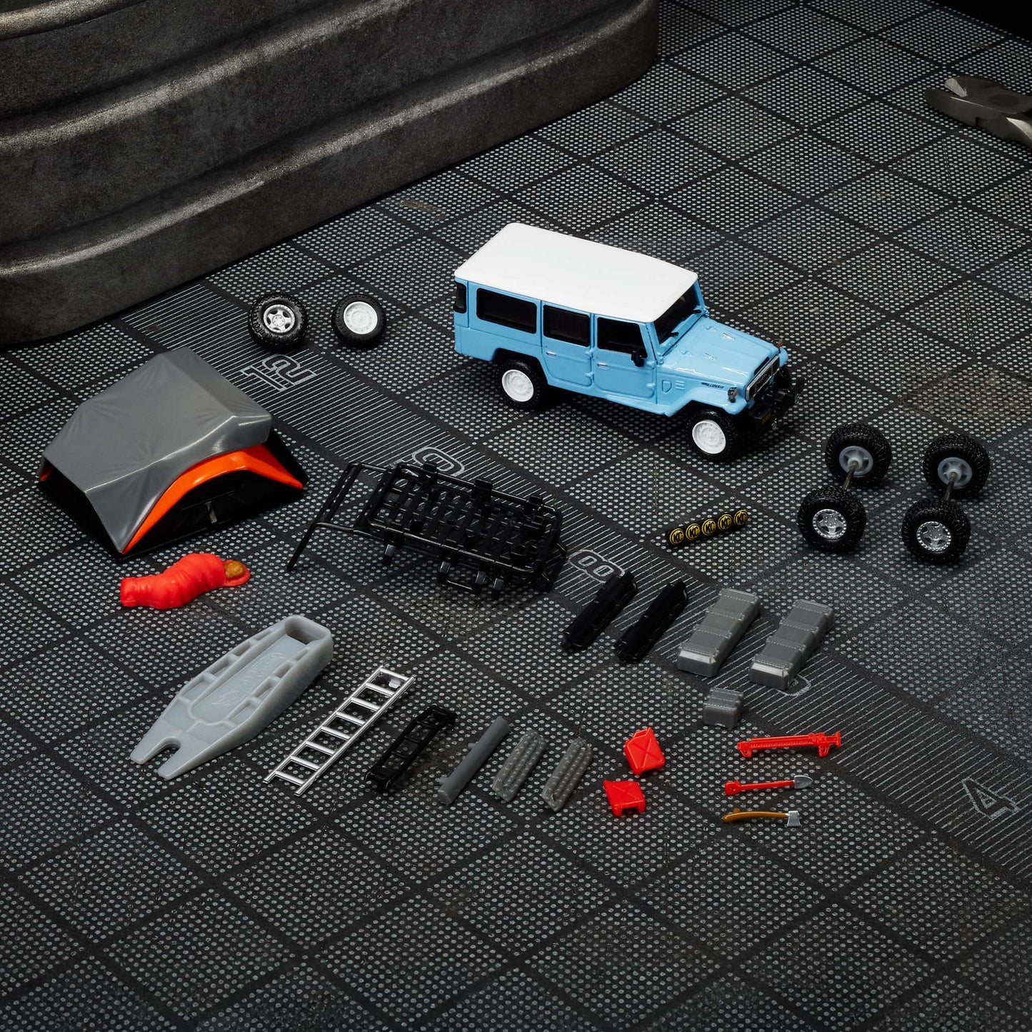 Hot Wheels Elite 64 - 2025 - Mod Shop 1982 Custom Toyota Land Cruiser FJ45 Troopy - HWR97