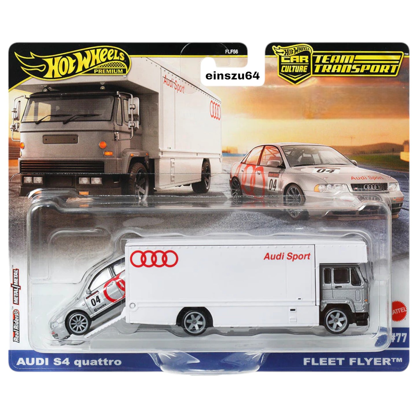 Hot Wheels 2025 - Team Transport - Audi S4 quattro / Fleet Flyer - #77 - JBM30