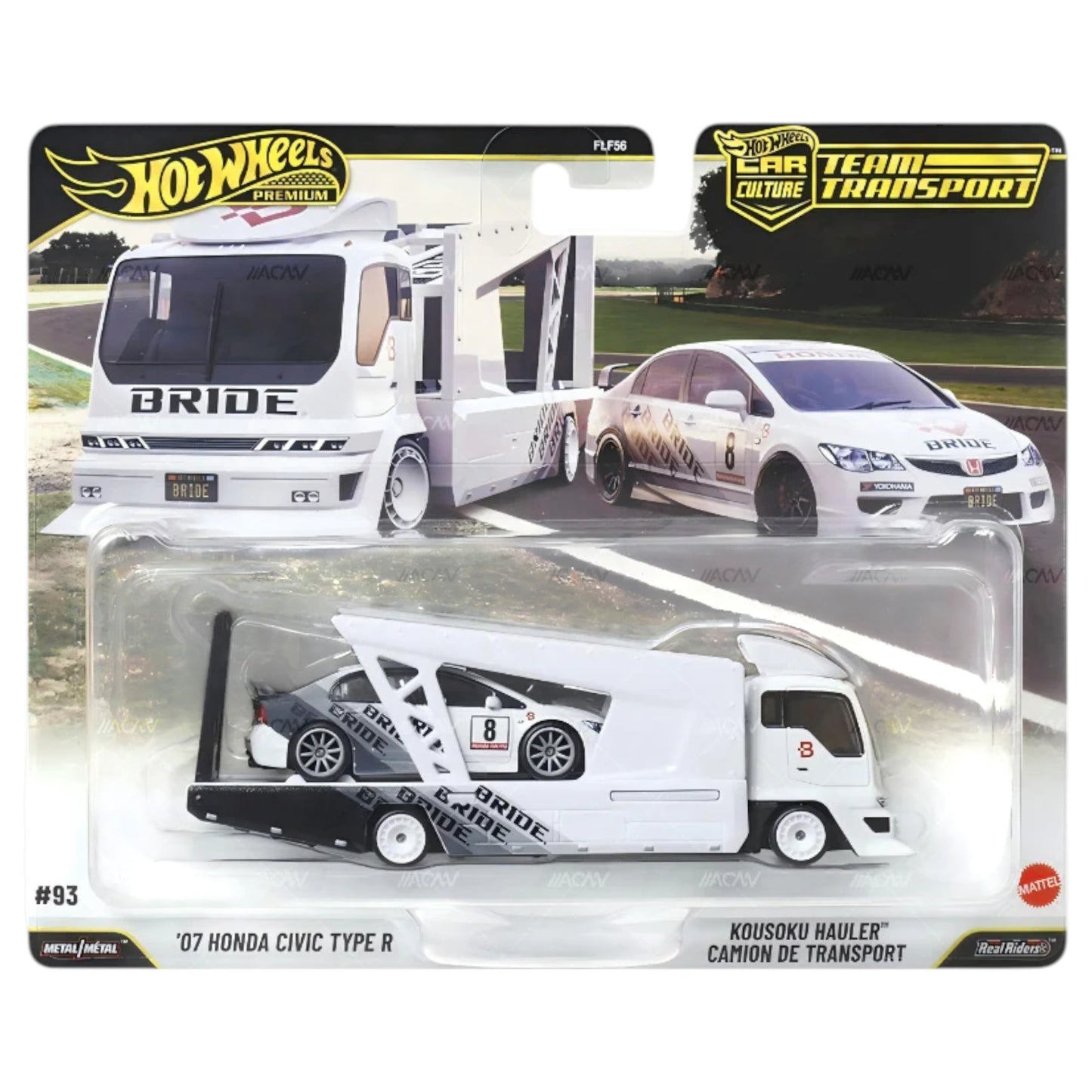 Hot Wheels 2026 - Team Transport - Honda Civic Type R + Kousoku Hauler - #93