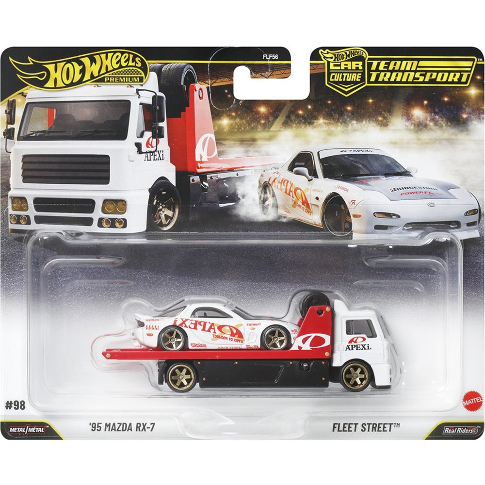 Hot Wheels 2027 - Pre-Order - Team Transport - Mazda RX-7 + Fleet Street - #98