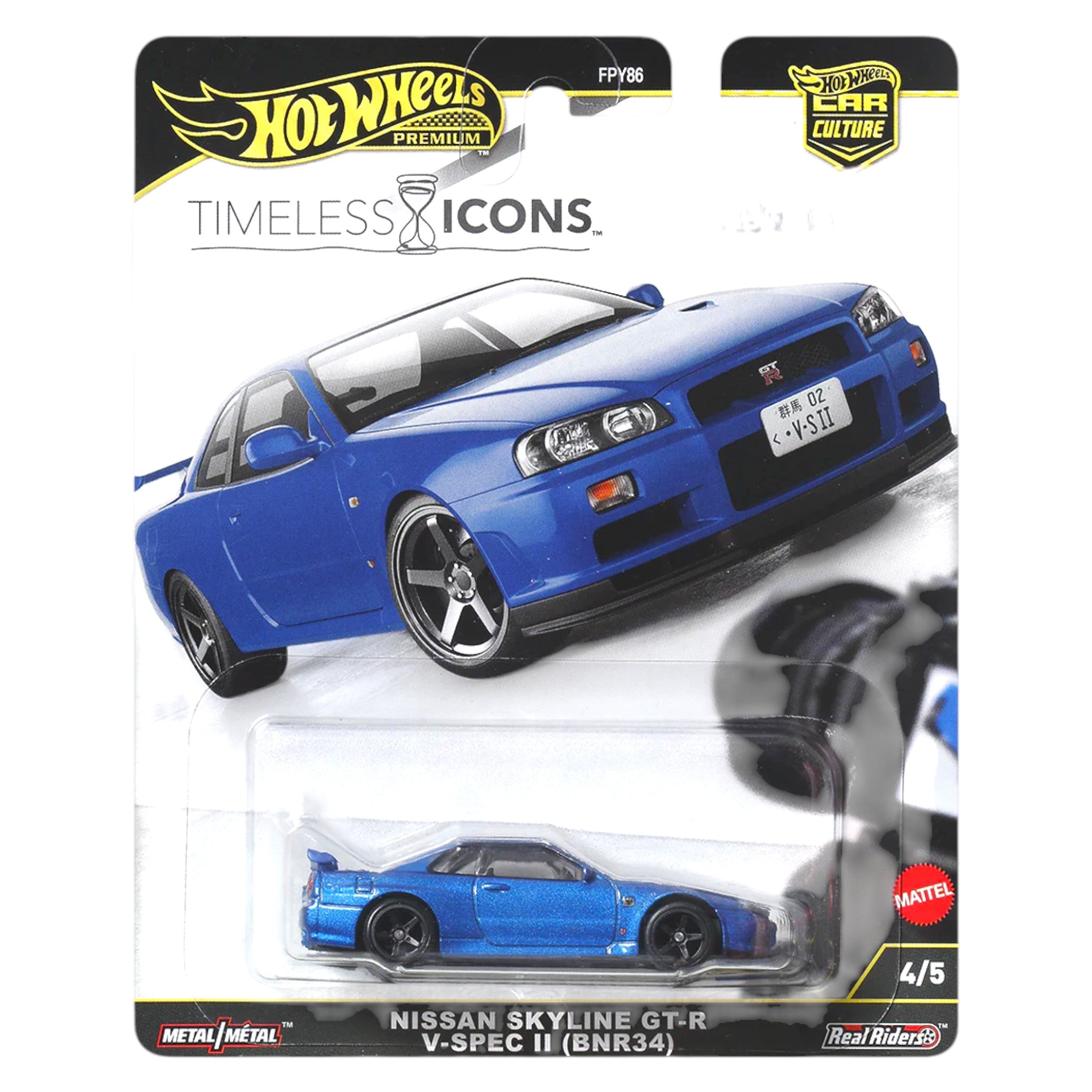 Hot Wheels 2026 - Pre-Order - Timeless Icons - Nissan Skyline GT-R V-Spec II (BNR34) - JBK92