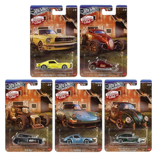Hot Wheels 2026 - Pre-Order - Vintage Club Set - Mix 1 - 2026 - HRT81
