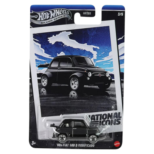Hot Wheels 2025 - Pre-Order - National Icons -  ’60s Fiat 500D Modificado - JBY88